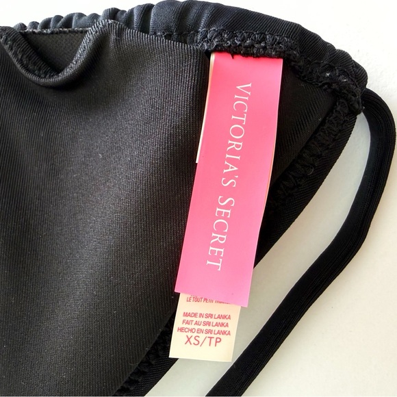 Victoria’s Secret black triangle string bikini top - Picture 3 of 3